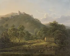 Belgium Prints: Landscape at the Sambre, by Edouard Delvaux