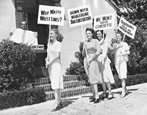 Hollywood Prints: The Lane Sisters with Gail Page protest famous Hollywood costume designer