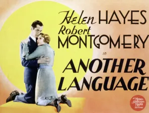 Embracing Prints: ANOTHER LANGUAGE, Robert Montgomery, Helen Hayes, 1933