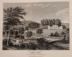 War Heroes Prints: Large home of President William Henry Harrison in North Bend Ohio