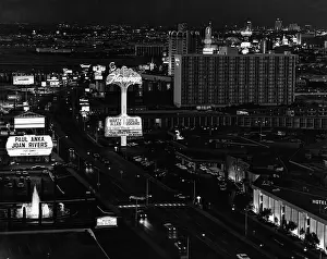 Road Prints: Las Vegas Strip, Las Vegas, Nevada. Circa 1970s. Courtesy: CSU Archives/Everett Collection