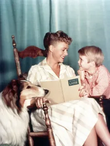 Lockhart Prints: LASSIE, from left: Lassie, June Lockhart, Jon Provost, 1954-1974