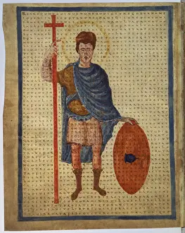 Shield Prints: De Laudibus Sanctae Crucis. Louis the Pious