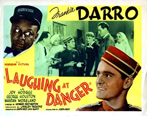 Frankie Prints: LAUGHING AT DANGER, left and right, Mantan Moreland, Frankie Darro, 1940