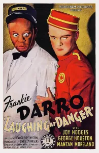 Frankie Prints: LAUGHING AT DANGER, US poster art, from left: Mantan Moreland, Frankie Darro, 1940