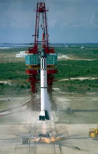 Shepard Prints: Launch of Freedom 7, the first American manned suborbital space flight
