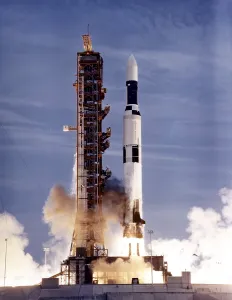 Space Travel Prints: Launch of Skylab on a two-stage Saturn V missile