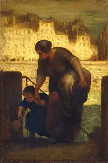 Skirt Prints: THE LAUNDRESS, by Honore Daumier