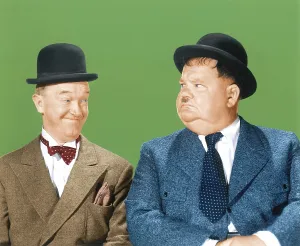 Hardy Prints: Laurel and Hardy (from left: Stan Laurel, Oliver Hardy), ca. early 1940s