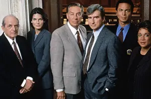 1990s Tv Prints: LAW & ORDER, from left: Steven Hill