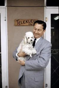 1960s Candids Prints: THE LAWRENCE WELK SHOW, Lawrence Welk, on-set, (ca. early 1960s), 1955-1982