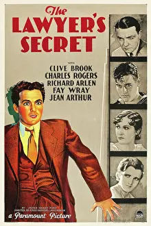 Clive Prints: THE LAWYER'S SECRET, US poster art