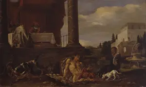Fountain Prints: Lazarus and the rich man Dives