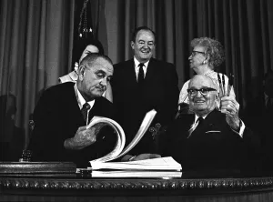 Hubert Prints: LBJ's Great Society programs