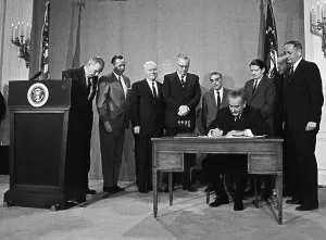 Broadcasting Prints: LBJ's Great Society programs