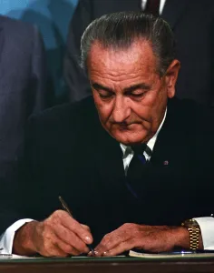 Broadcasting Prints: LBJ's Great Society programs
