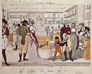 Counter Prints: Le gOut du jour. Interior of a shop selling sweets