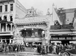 Ticket Booth Prints: The Leader Theater, showing THE KID, 507 Ninth Street, Washington D.C. circa 1922