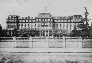 Switzerland Prints: League of Nations Headquarters in Geneva, Switzerland, 1920s (BSLOC_2017_1_30)