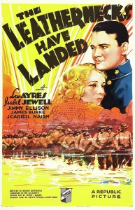 1936 Movies Prints: THE LEATHERNECKS HAVE LANDED, US poster art, from top: Lew Ayres, Isabel Jewell, 1936
