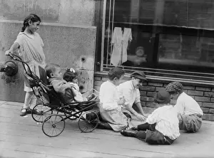 February Prints: Lebanese-Syrian American children at play on the street in their New York City neighborhood