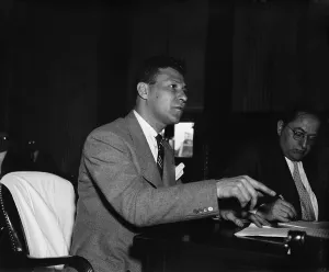 Testifying Prints: Lee Pressman, CIO Consul endorsed a national health insurance bill. May 11, 1939
