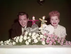 Celebrities Prints: From left, Desi Arnaz, Lucille Ball, ca. mid-1950s
