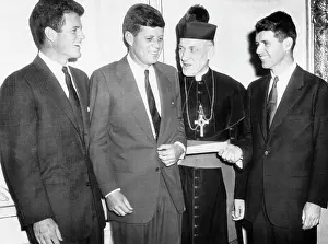 Brothers Prints: From left, Edward Kennedy, John Kennedy