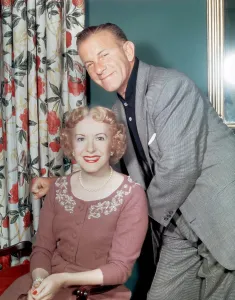 Burns Prints: From left: Gracie Allen, George Burns, 1955