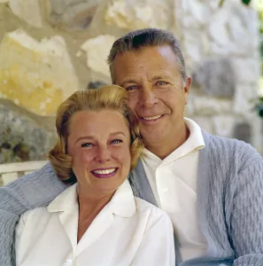 Husband And Wife Prints: From left: June Allyson, Dick Powell, 1960