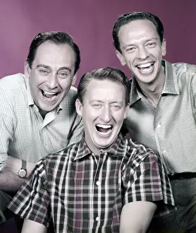 Celebrities Prints: From left: Louis Nye, Tom Poston, Don Knotts, October 1958