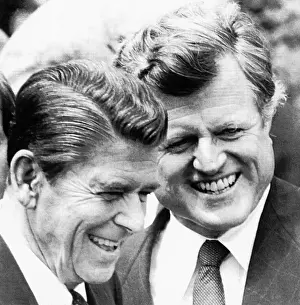 Reagan Prints: From left, President Ronald Reagan