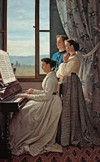 Curtains Prints: Lega Silvestro, The Folk Song, 1867
