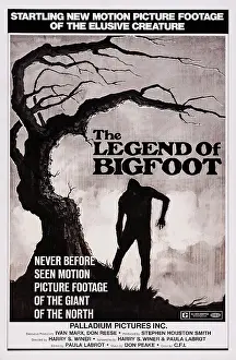 Creature Prints: THE LEGEND OF BIGFOOT, US poster art, 1976