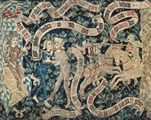 Tapestry Making Prints: Legend about the Count of Savoy (15th c)