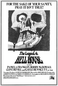 Images Dated 25th July 2006: THE LEGEND OF HELL HOUSE, 1973