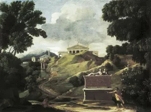 Classicisms Prints: LEMAIRE, Jean (1597-1659). Landscape with ruins
