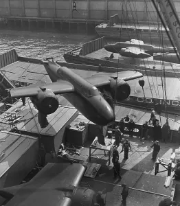 Shipping Prints: Lend Lease war materials for England