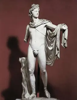 4th C Prints: LEOCARES, (4th C. BC). Apollo Belvedere