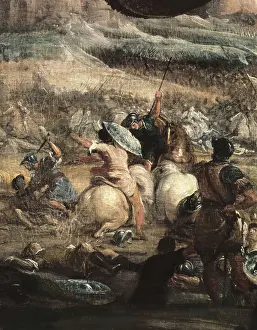 Regal Prints: LEONARDO, Jos (1605-1656). Alarico in the battle of Vouill