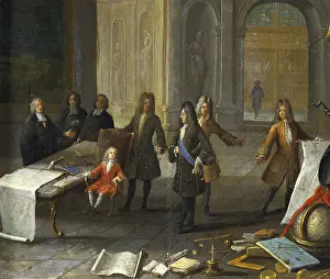 Teaching Prints: A Lesson being given to the Young Louis XV