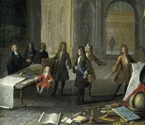 Teaching Prints: A Lesson being given to the Young Louis XV