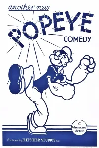 Sailor Prints: LET'S SING WITH POPEYE, (aka Popeye stock poster art), poster, 1934