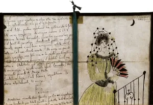 Fine Art Prints: Letter and drawing by Federico Garca Lorca to Jos Mara Pemn