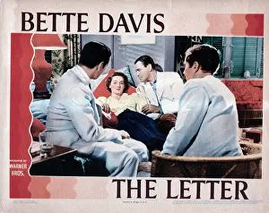 Remake Prints: THE LETTER, from left, center, Bette Davis, Herbert Marshall, 1940