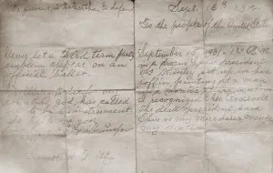 Document Prints: Letter by Theodore Roosevelts attempted assassin