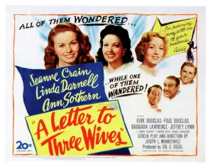 Darnell Prints: A LETTER TO THREE WIVES, top from left: Jeanne Crain