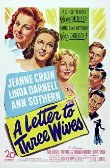 Darnell Prints: A LETTER TO THREE WIVES, US poster art