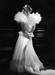 February Prints: LETTY LYNTON, Joan Crawford, in a gown by Adrian, 1932
