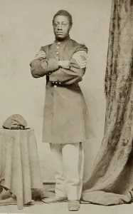 Inequality Prints: Lewis Henry Douglass wears the stripes of a Sergeant Major